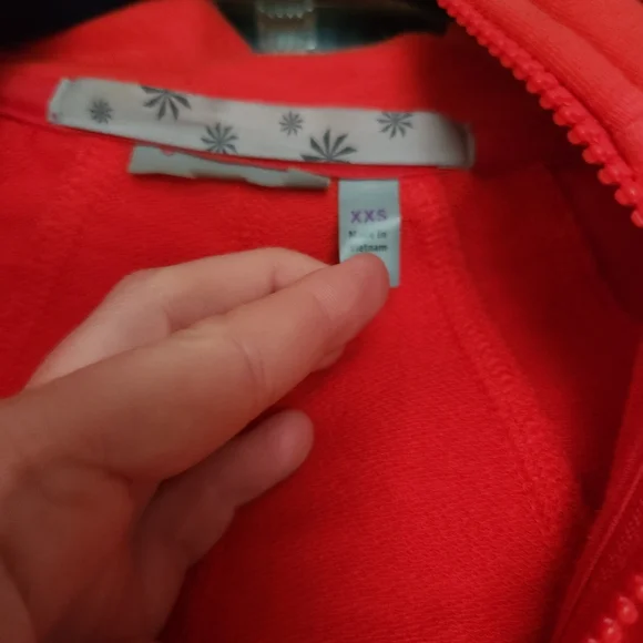 Athleta Zip Up Hoodie, Full Length XXS, red - Picture 2 of 12